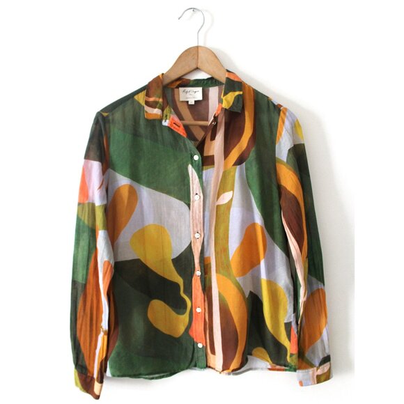 Sézane x Rafael Uriegas Pierro Shirt / Size 36 / US 4 / Lugar Button Down - Picture 4 of 9